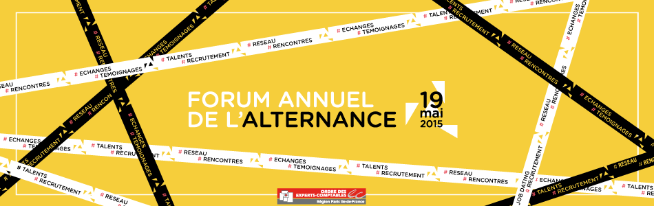 Bandeau do forum annuel de l'alternance 2015