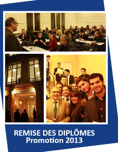 Les élèves de DCG qui ont suivi leur formation à l'ENOES reçoivent leur diplôme