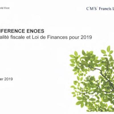 actus fiscale et loi de finances pour 2019