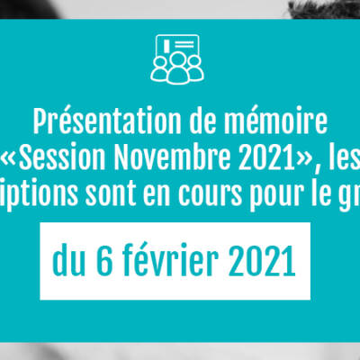 présentation de mémoire session nov 2021