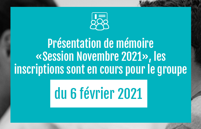 présentation de mémoire session nov 2021