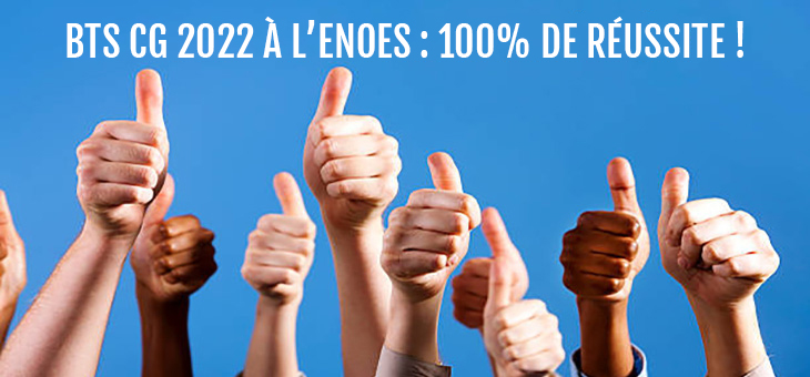 réussite bts cg 2022 enoes