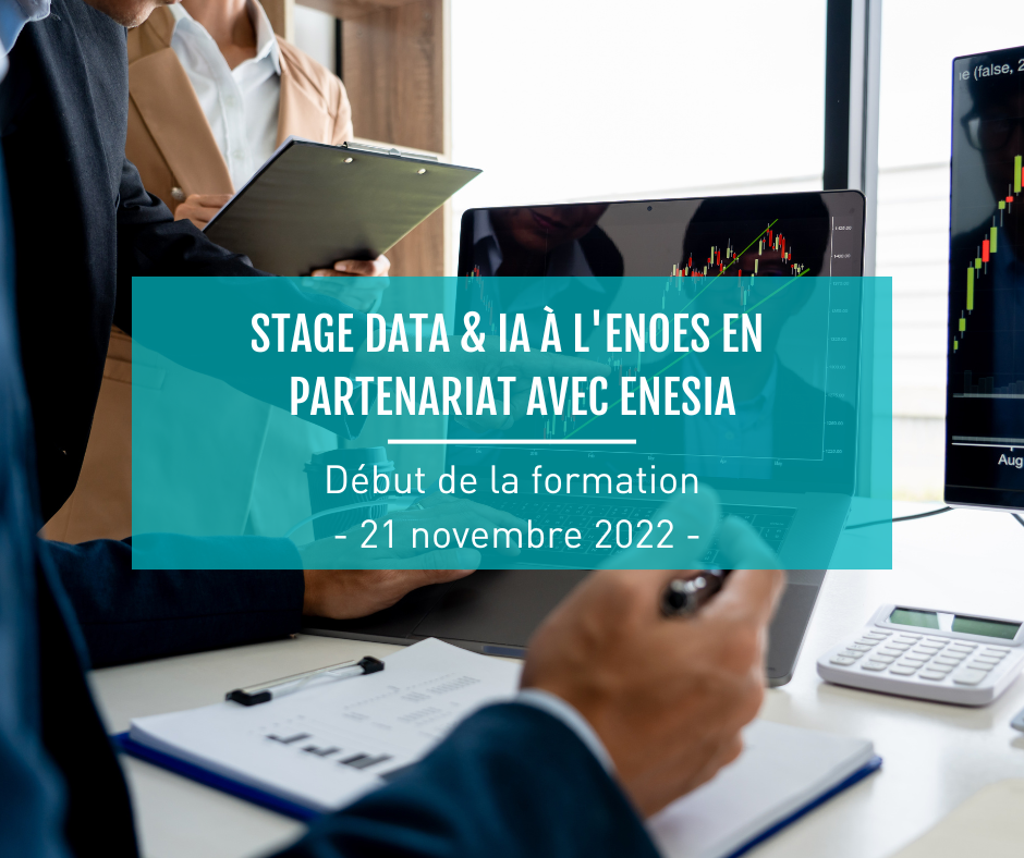 stage data et ia à l'enoes en partenariat avec enesia