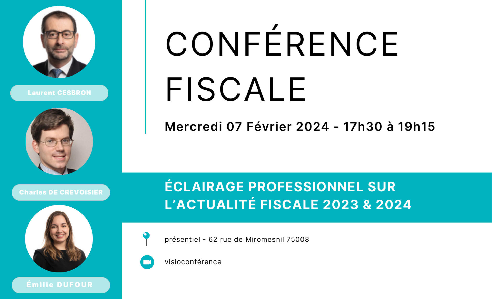 conférence fiscale visuel